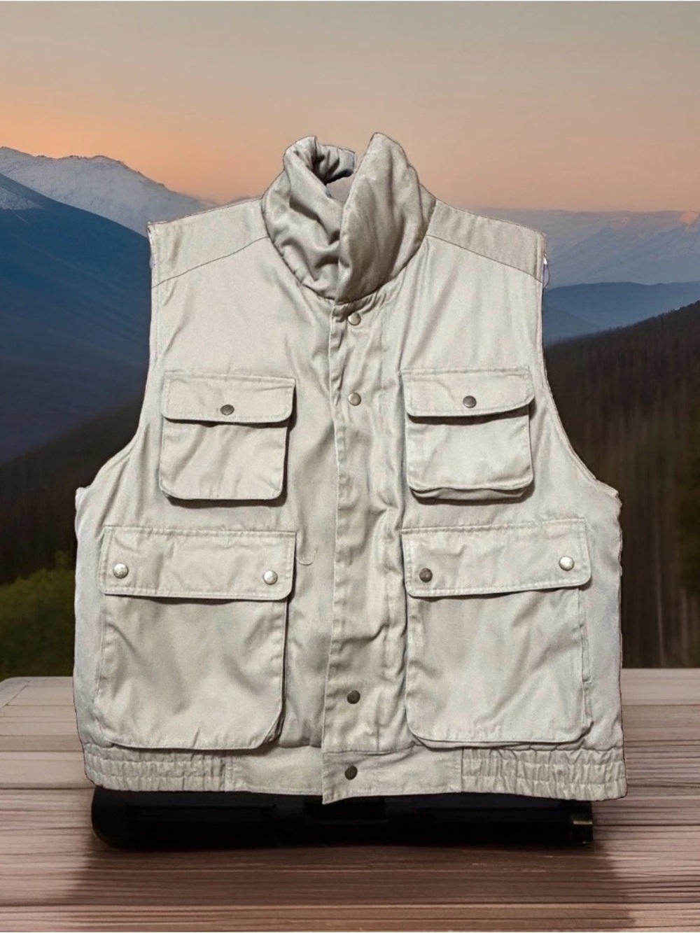 Southern Classics Men's Utility khaki Utility Outdoor Vest Size L